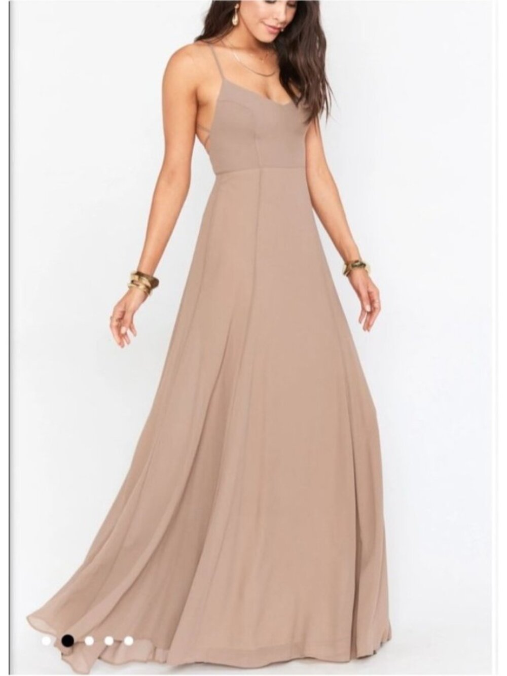 Show Me Your Mumu Faith Maxi Dress In Dune